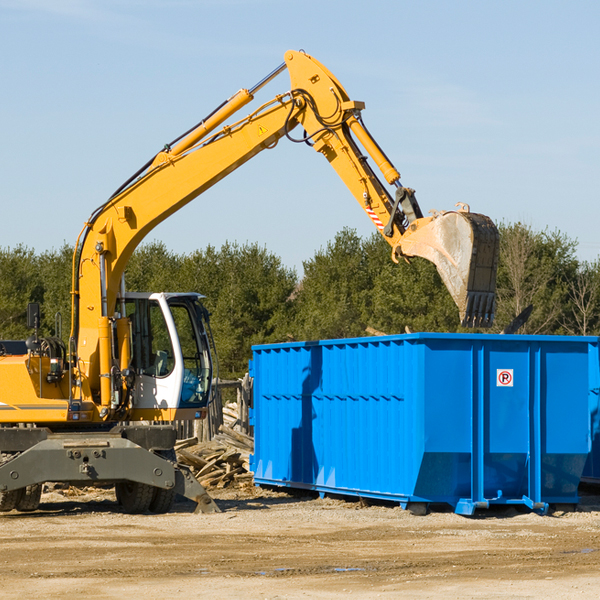 can i choose the location where the residential dumpster will be placed in Monarch Mill South Carolina